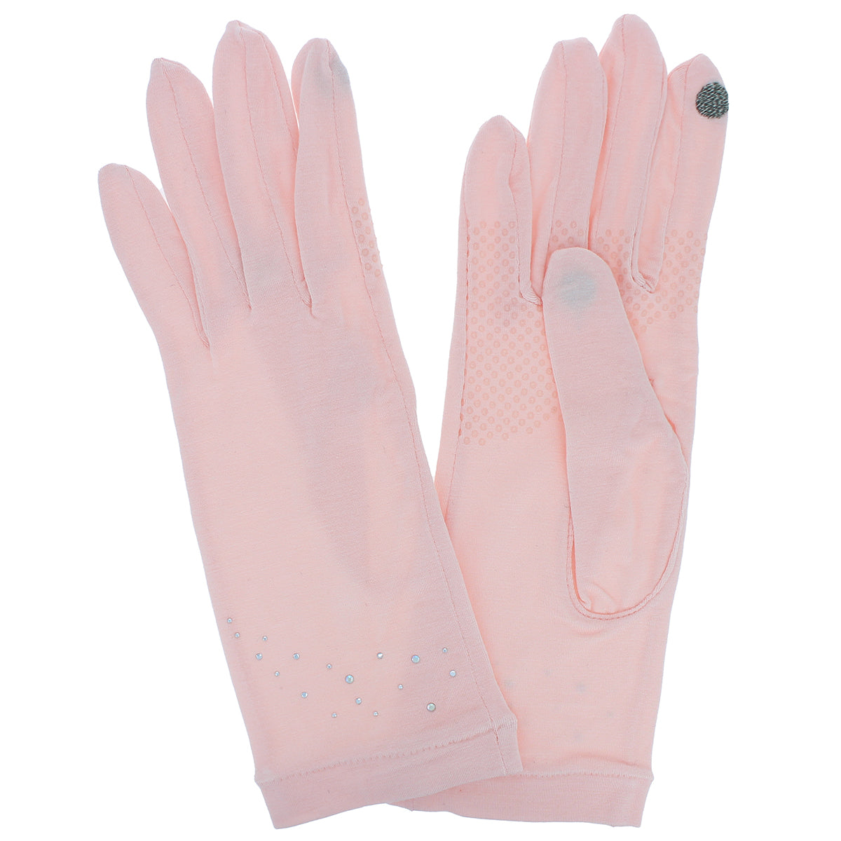 温度調整婦人UV手袋ショート丈 ピンク