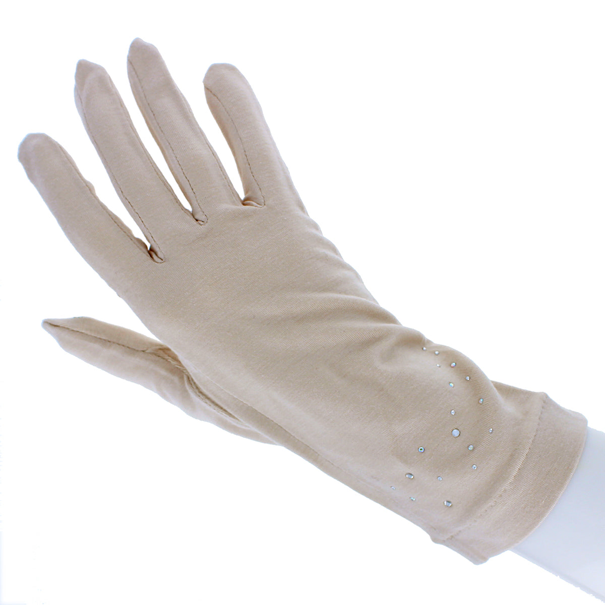 温度調整婦人UV手袋ショート丈 ベージュ