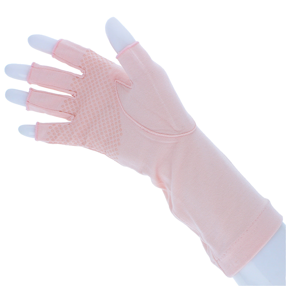 温度調整婦人UV手袋ショート丈 ピンク