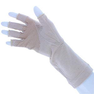 温度調整婦人UV手袋ショート丈 ベージュ