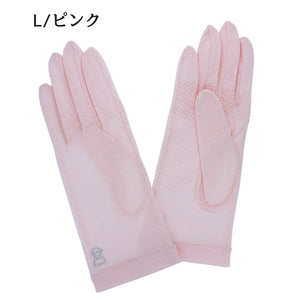 ピッコーネ婦人UV手袋ショート丈 ライトピンク