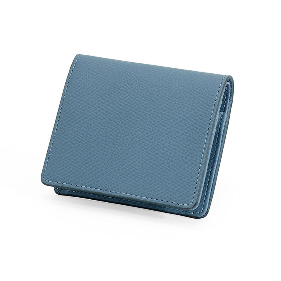 イニッジオ コンパクト二つ折り財布 ブルー
