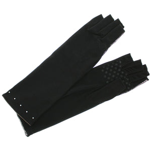 高遮蔽UPF50+婦人UV手袋 ミドル丈 ブラック